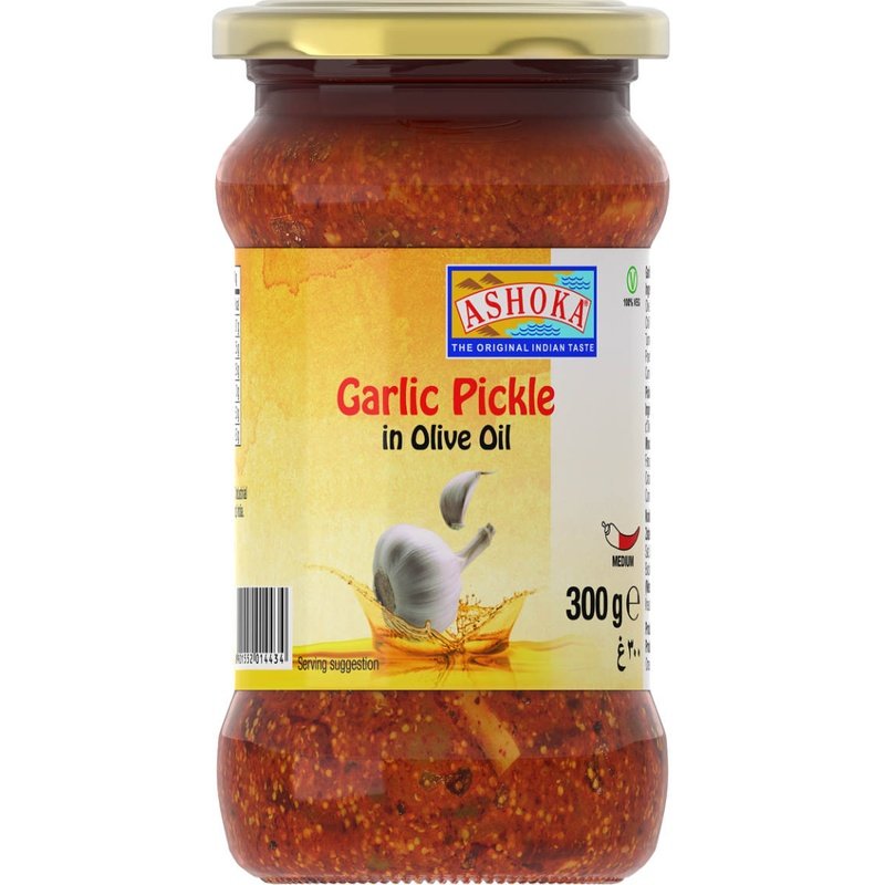 Ashoka Garlic Pickle in Olive Oil Ashoka