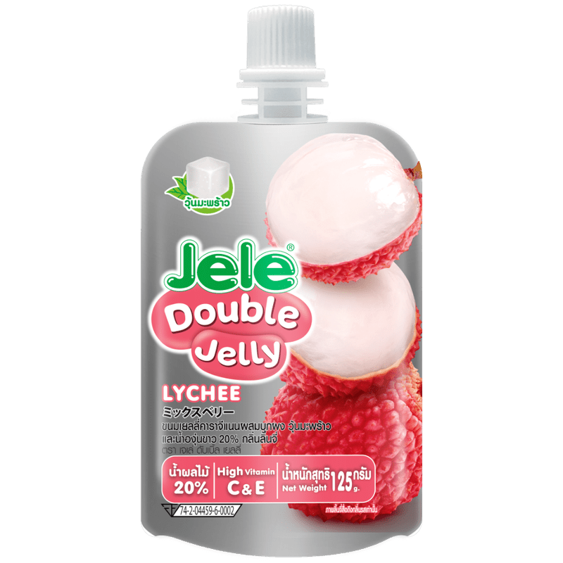 Jele Double Jelly - Lychee Flavour Jele