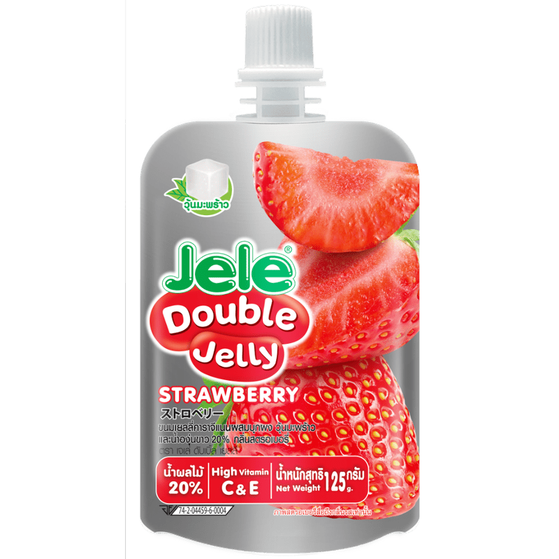 Jele Double Jelly - Strawberry Flavour Jele