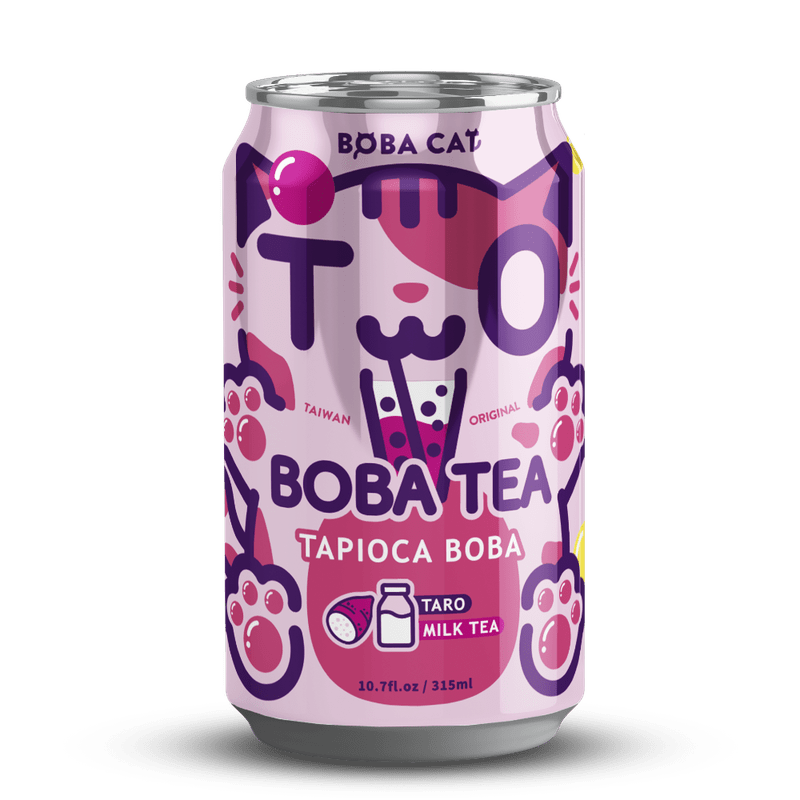 Boba Cat Taro Bubble Tea Boba Cat