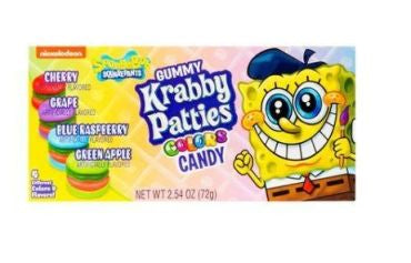 SpongeBob Squarepants Gummy Krabby Patties Colors Theater Box 72g (2.54oz)