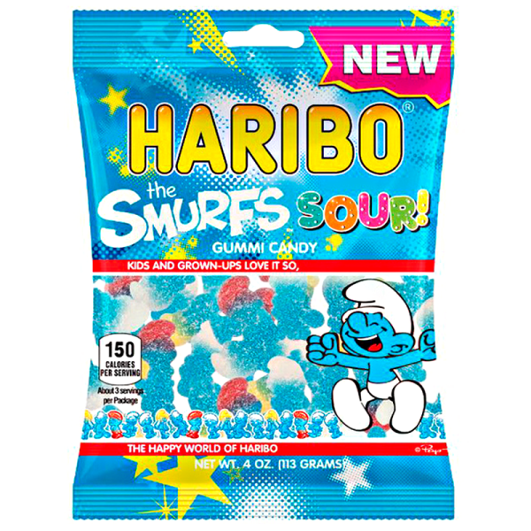 Haribo Sour Smurfs 113g (4oz)