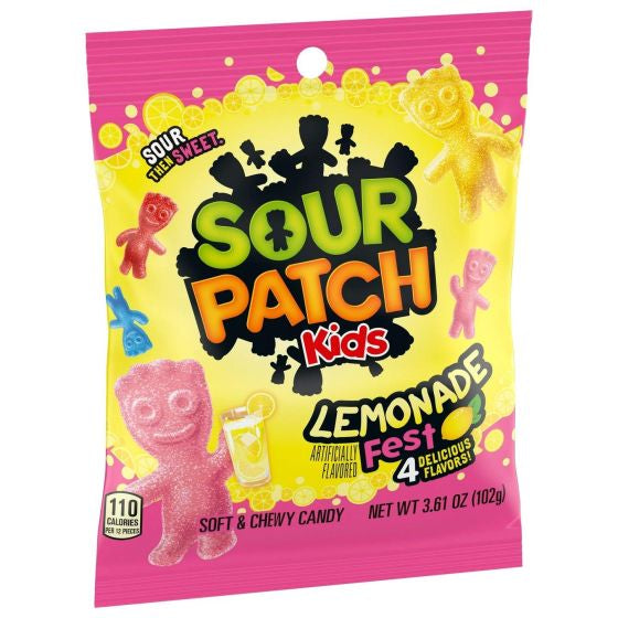 Sour Patch Kids Lemonade Peg Bag 102g (3.61oz)