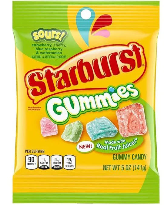 Starburst Gummies Sours 5oz/141g