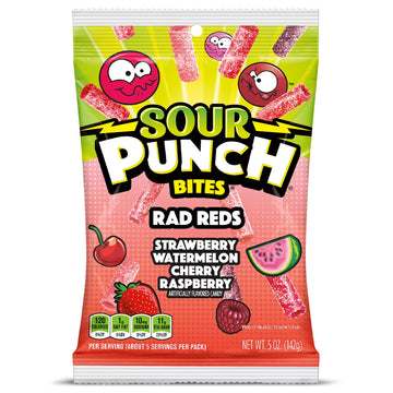 Sour Punch Bites Rad Reds 5oz/142g