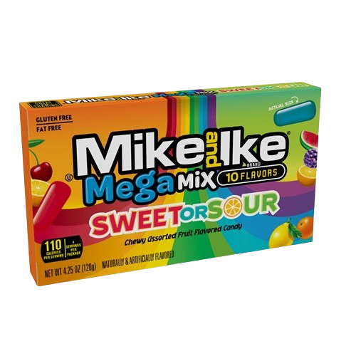 Mike and Ike Mega Mix Sweet or Sour 4.25oz/120g