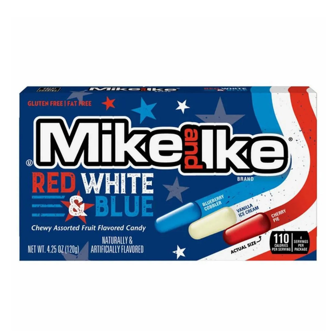 Mike & Ike Red White & Blue 4.25oz/120g