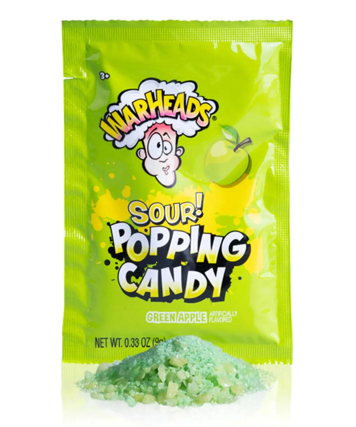 Warheads Sour Popping Candy Green Apple 9g