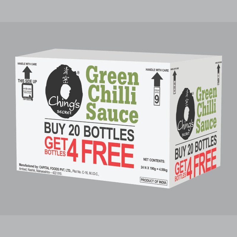 Ching's Secret Green Chilli Sauce Promo Pack 20+4 Free Chings