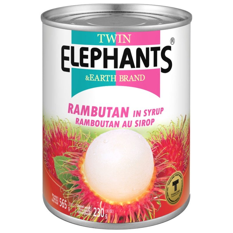 Twin Elephants & Earth Rambutan in Syrup Twin Elephants