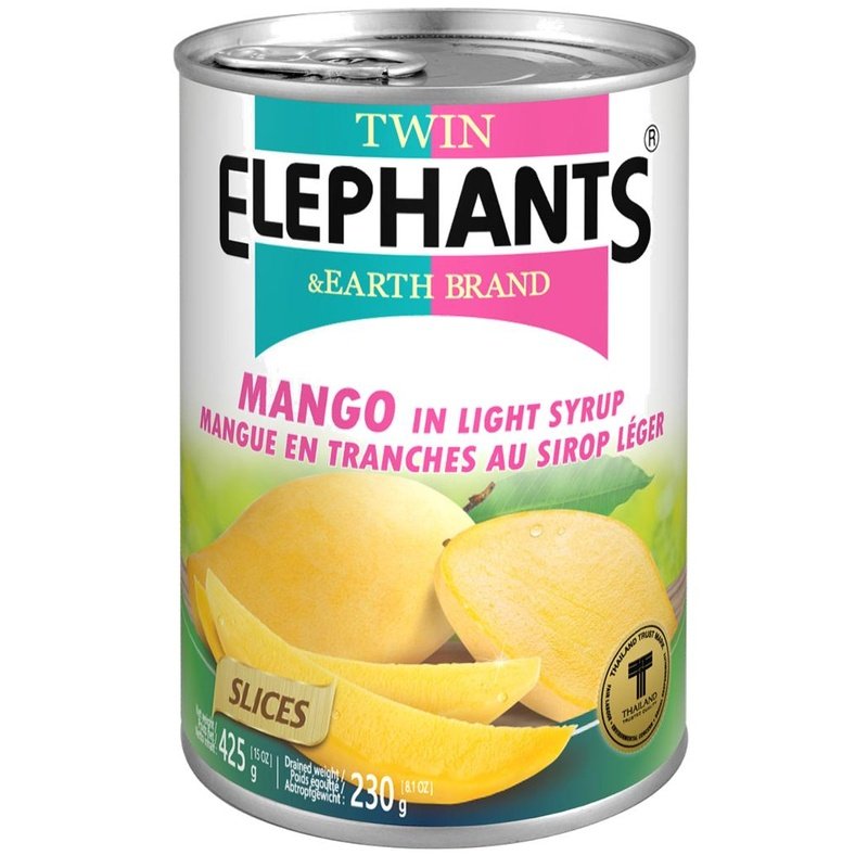 Twin Elephants & Earth Mango Slices in Syrup Twin Elephants